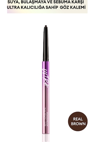 Missha Pürüzsüz Çizim Sağlayan İnce Tasarımlı , Suya Dayanıklı Göz Kalemi Thin Pencil Liner (Real Brown)