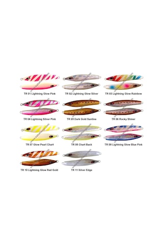 Sea Falcon Cast Jig 30Gr Tr-10 Lightning Glow Red Gold