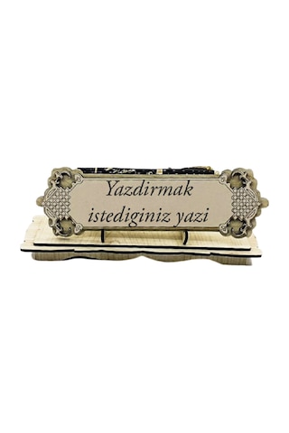 Kişiye Özel Besmele Kabartmalı Kalem Ve Masa Üstü İsimlik 1587