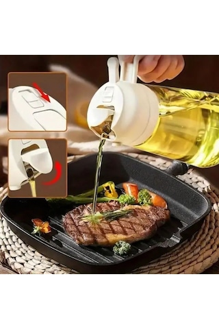 2si 1arada Yağ Dökücü Ve Spreyli Yağdanlık Cam Yağ Püskürtücü Go