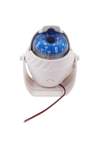 Marin Beyaz Işıklı Pusula 12v Tekne Yat Navigasyon