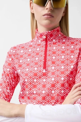 Bogner Sport First Layer Beline Termal Kadın Kayak Içlik İçlik Kırmızı - Beyaz