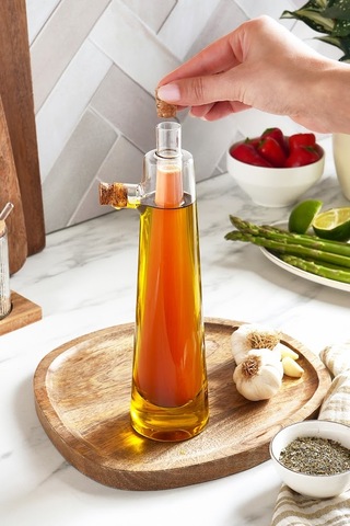Karaca Sierra Cam Yağdanlık Ve Sirkelik 220 Ml Şeffaf