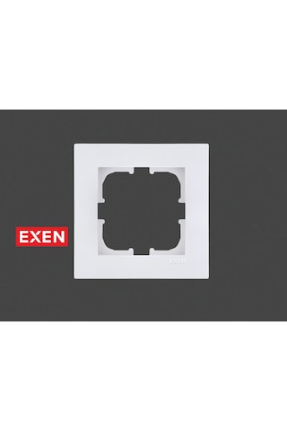 Exen Karell Beyaz Tekli Çerçeve