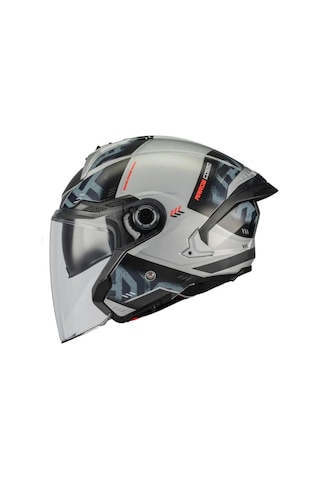 Kask Mt Cosmo Sv Arrow C2 Parlak Gri/siyah