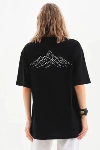 Wear Vexel Kadın T-shirt Nihilist Penguen Baskılı Bisiklet Yaka Kısa Kol Yazlık Tişört - Siyah Siyah