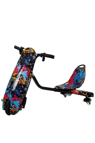 Drift Car Elektrikli Kaykay Drift Scooter Bluetooth  Grafity Desenli Kasa
