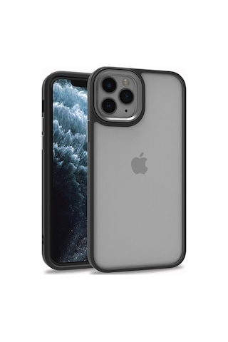 İphone Uyumlu 11 Pro Max Uyumlu Tchs Flora Kılıf-siyah Siyah