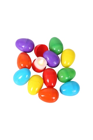 Yunboo 12 Adet Led Işıklı Plastik Yumurta, 6 Renkli Islak Beyaz Işık, Paskalya Dekorasyonu, Partiler Ve Ev Dekoru İçin