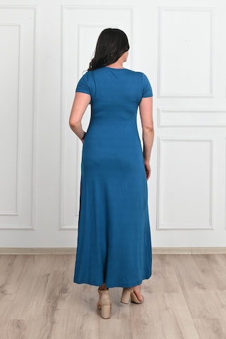 Koza Butik Kadın Yırtmaç Detaylı Elbise 5174-23 001
