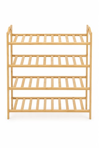 Robin Home Dekoratif Bambu 4 Raflı Ayakkabılık 67cm Bej