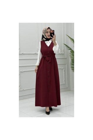 Markadeneme56 Pınar Jile Bordo Çok Renkli