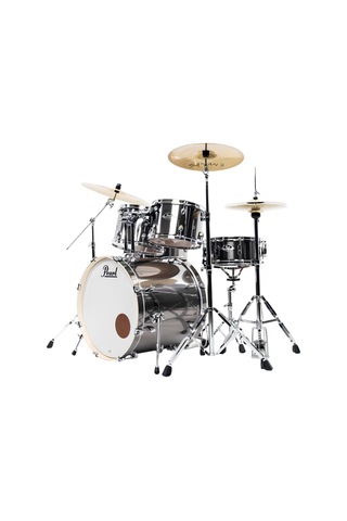 Pearl Exx725br/c21 Export Exx Smokey Chrome 5 Parça 22b/12t/13t/16f/14s Aksamlı Ve Zilli Akustik Davul Seti