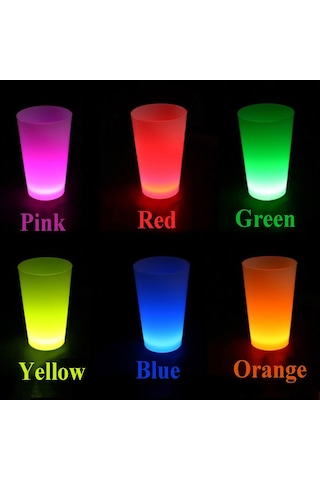Neon Parti Glow Bardak 1.5 Oz Karışık Renk 1 Adet Tekli Çr