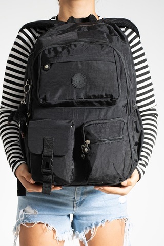 Ultra Hafif Çok Cepli Su Geçirmez Sırt Çantası Unisex Siyah Model: 571-1k - Siyah