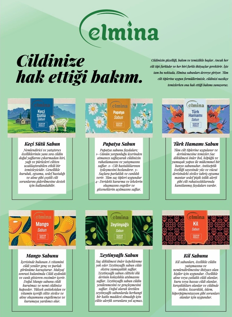Elmina Sabun Keçi Sütü Doğal Sabun 100 Gr