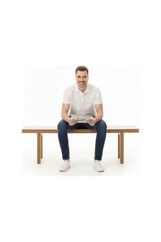 Barlashive Erkek Polo Yaka Düğmeli Pike Kumaş Tişört Regular Fit Kısa Kol T-shirt - Beyaz Çok Renkli