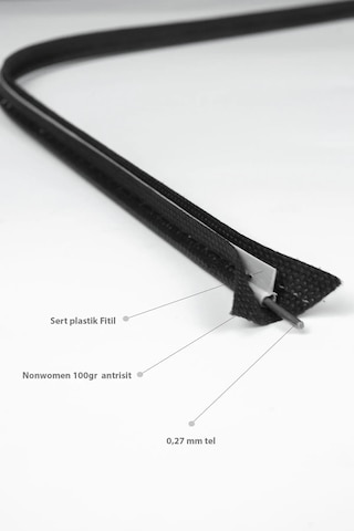 3'lü Set Pvc & Şeffaf Telli Valiz Hurç 60x40x20 Siyah Şefaf