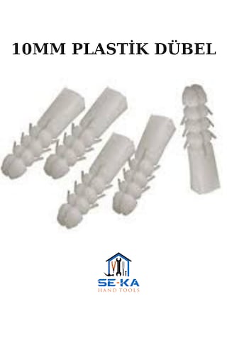 10mm Plastik Dübel 1000 Adet