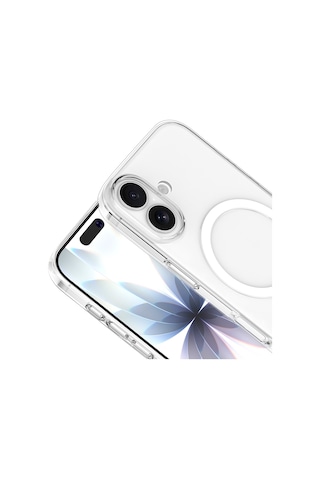 Nourthkiingdom Apple Uyumlu iPhone 16 Plus Kılıf Nrtk Wireless Şarj Özellikli Şeffaf Orjin Kapak - Şeffaf Şeffaf