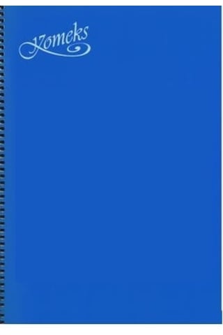 Komeks Spiralli Defter Plastik Kapak 72 Yp A4 Kareli Mor