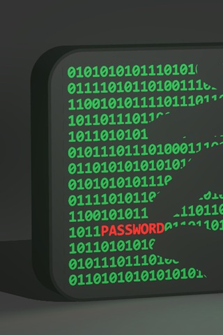 Hacker Password Tasarımlı Dekoratif Aydınlatma 25x16cm 603-1