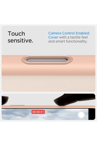 16 Pro Max İle Uyumlu İnce Magsafe Kılıf Ultra Hybrid T Kamera Butonu Sararmaya Dayanıklı Duraclear Hava Kanalı Teknolojisi Askeri Sınıf Koruma Rose Mat Kapak - Acs09069 Kamera Kontrolü Kapalı