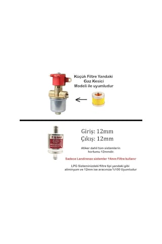 Atiker 2 Adet Smf Atiker Uyumlu Lpg Filtre Seti Atiker Lpg Filtresi Atiker Filtre Gaz Filtresi