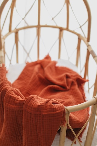 Babywom 4 Katlı Müslin Bebek-Çocuk Battaniyesi 110X110Cm Kiremit