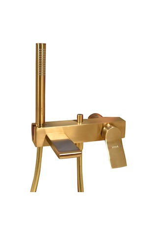 VitrA Memoria Gold Banyo Bataryası El Duşlu Mat Altın Renkli A4233433 Altın
