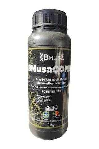 Bmusa Combi Sıvı Mikro Bitki Besin Elementleri Organomineral Gübre 1 Lt. 1 L