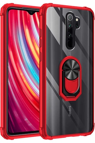 Xiaomi Redmi Note 8 Pro Kilif Standli Yüzüklü Mola Silikon Kapak 392711799