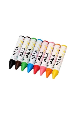 Sumuhome Mala Pastel Mum Boya Çok Renkli 8 Adet Çok Renkli