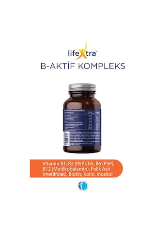LifeXtra B-Aktif Kompleks ( B- Aktif Kompleks Takviye Edici Gıda