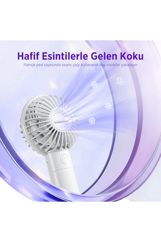 Bix Bxpf01 Mini El Tipi Aromaterapi Özellikli 3 Kademeli Fan
