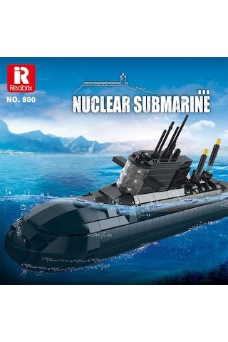 Reobrix 800 Nükleer Denizaltı Yaratıcı Yapı Blok Seti Building Blocks Nuclear Submarine - 1498 Parça