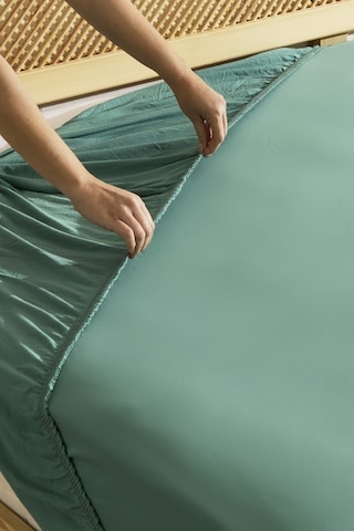 Karaca Home Penye Fitted Çarşaf Tek Kişilik 100x200+30 Cm Yeşil Yeşil