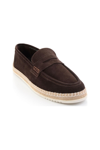 Kahve Hakiki Deri Erkek Loafer Ayakkabı E01698198602