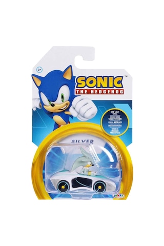 Sonic Silver The Hedgehog Die Cast Metal Tekli Yarış Arabası 1:64 Ölçek - 7 Cm