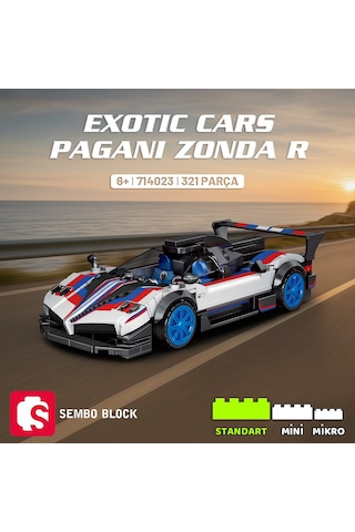 Sembo Block Pagani Zonda R Yapı Bloğu Seti 321 Parça