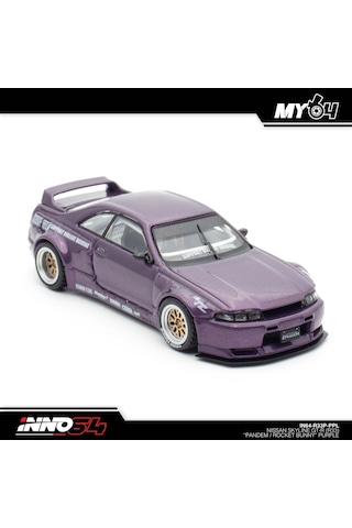 Inno 1/64 Nissan Skyline Gt-r R33 "pandem / Rocket Bunny" Purple Çok Renkli