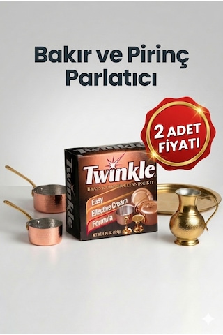 Bakır Ve Pirinç Temizleme Seti Sünger Dahil Bass & Copper İthal Ürün 2 Adet