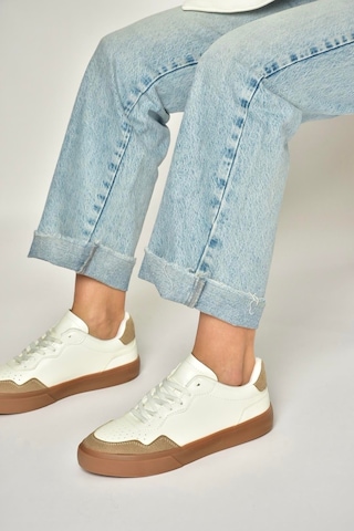 Fox Shoes Y973890109 Beyaz/vizon Spor Ayakkabı Sneakers Beyaz - Vizon