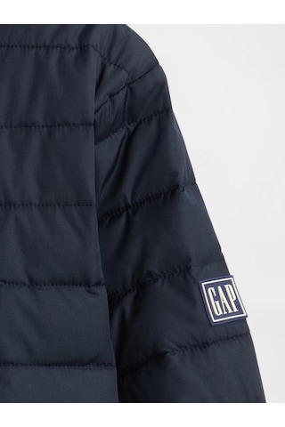 Gap 790583001 V-frch Logo Ltwt Puffer Jkt Erkek Mont Lacivert