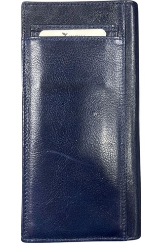 Karali Deri Mıknatıslı Arka Kartlık Cüzdan Lacivert Bc429-4 Lacivert