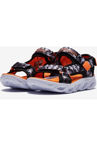 Skechers Hypno - Splash Büyük Erkek Çocuk Siyah Işıklı Sandalet 400077L Bgor Siyah