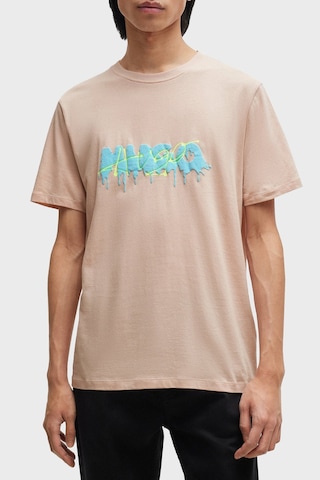 Hugo Erkek T Shirt 50515282 681 Pudra Pudra