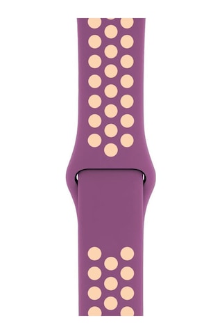 Apple Uyumlu Watch 38 40mm Silikon Kayış Açık Mor/lila