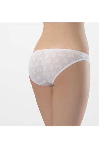 Türen 256 İkili Jakarlı Bikini-beyaz Beyaz