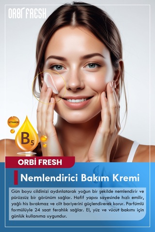 Yoğun Nemlendirici El,yüz,vücut Bakım Kremi Su Bazlı Yağlı His Bırakmaz 100ml